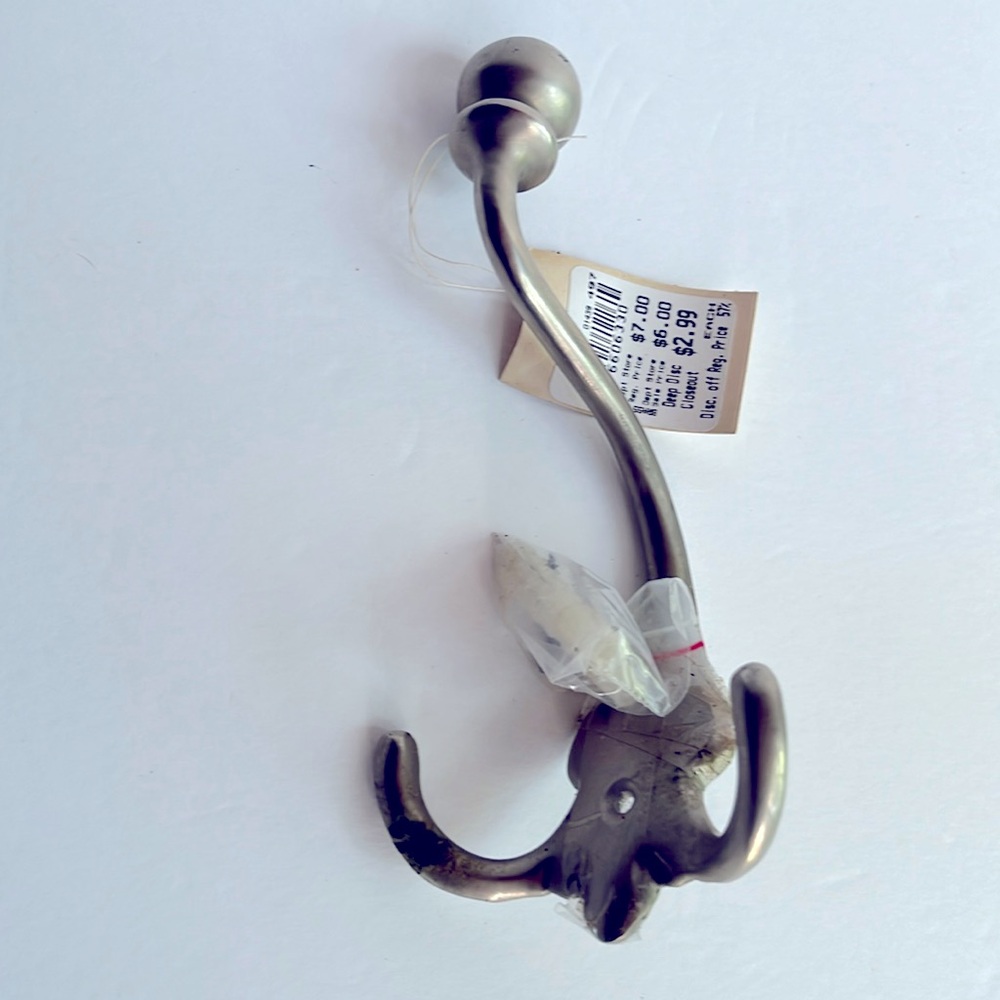Vintage Pewter Wall Hook NWT - Picture 4 of 6